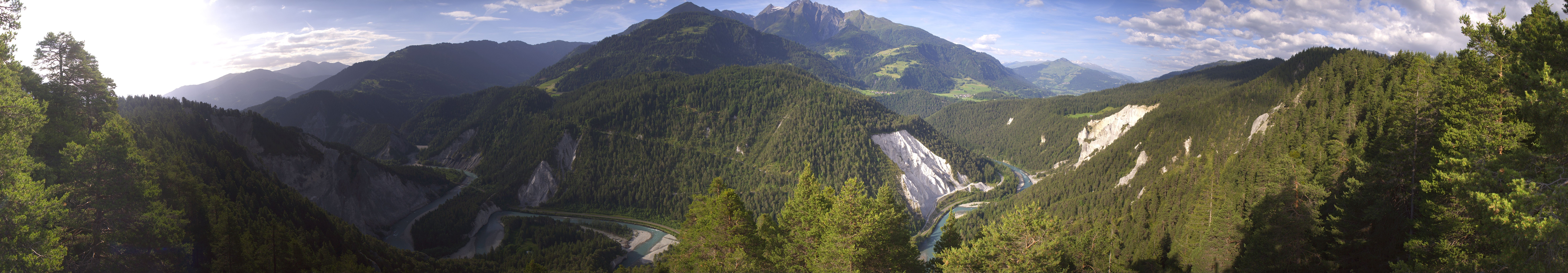 Archiv Foto Webcam Rheinschlucht - Swiss Grand Canyon