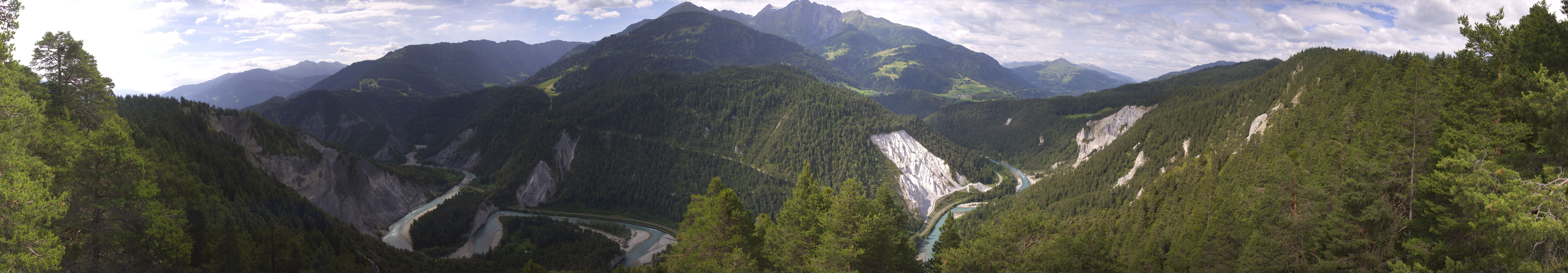 Archiv Foto Webcam Rheinschlucht - Swiss Grand Canyon