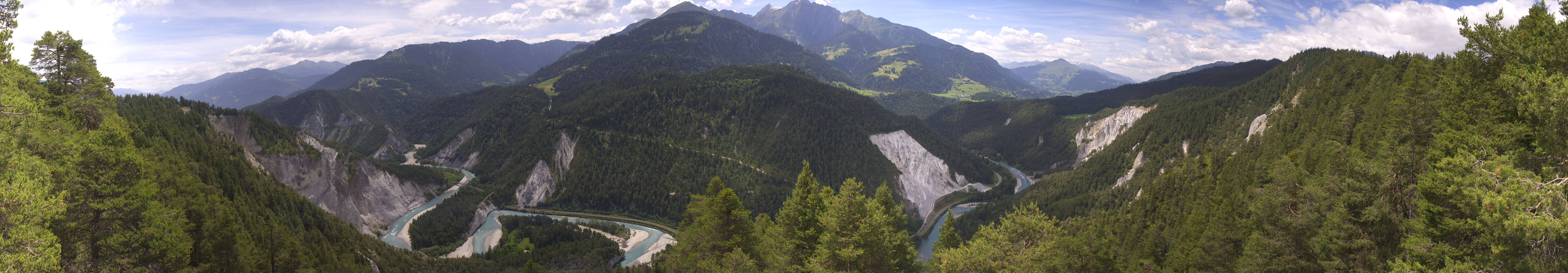 Archiv Foto Webcam Rheinschlucht - Swiss Grand Canyon