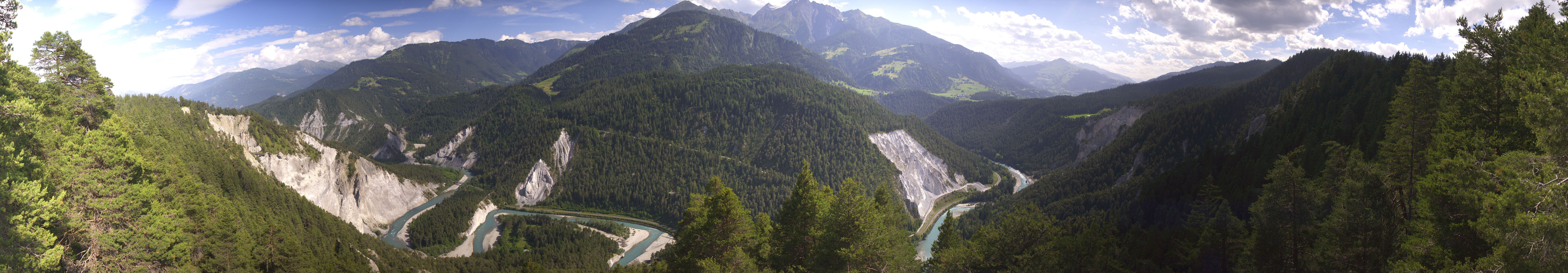 Archiv Foto Webcam Rheinschlucht - Swiss Grand Canyon