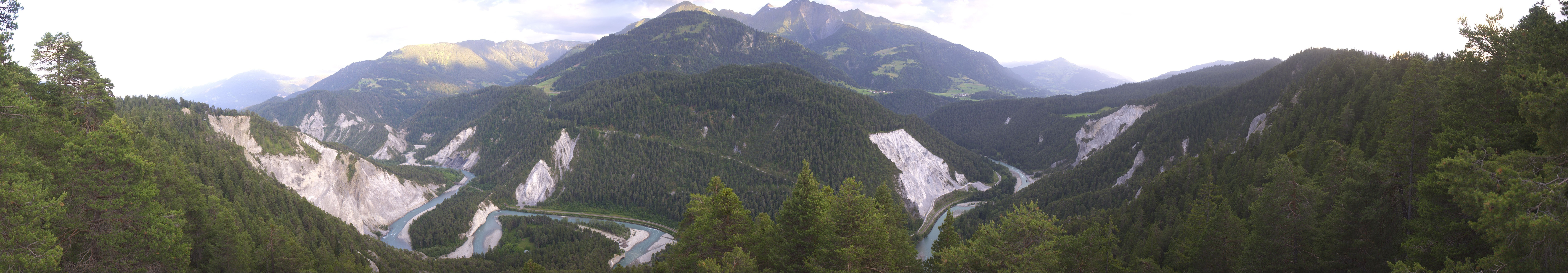 Archiv Foto Webcam Rheinschlucht - Swiss Grand Canyon