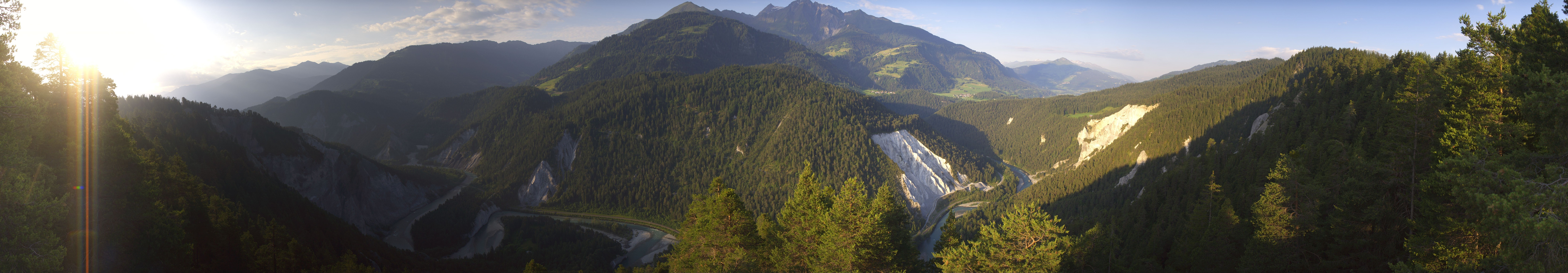 Archiv Foto Webcam Rheinschlucht - Swiss Grand Canyon