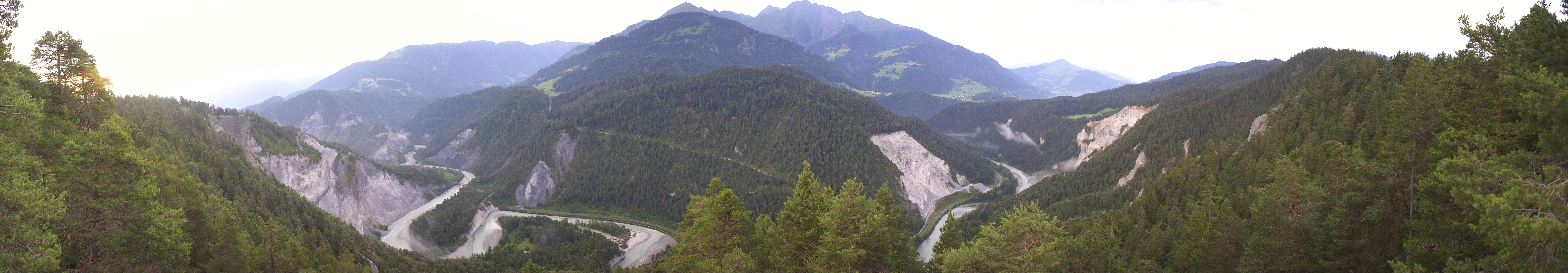 Archiv Foto Webcam Rheinschlucht - Swiss Grand Canyon