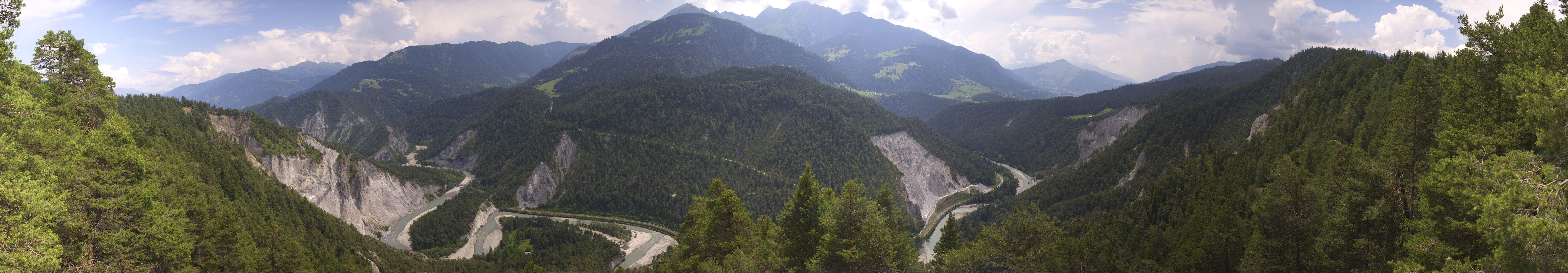 Archiv Foto Webcam Rheinschlucht - Swiss Grand Canyon