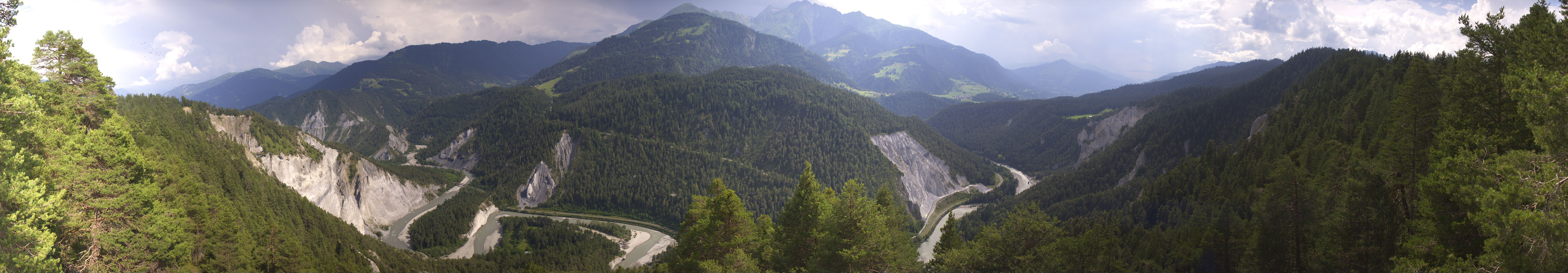 Archiv Foto Webcam Rheinschlucht - Swiss Grand Canyon