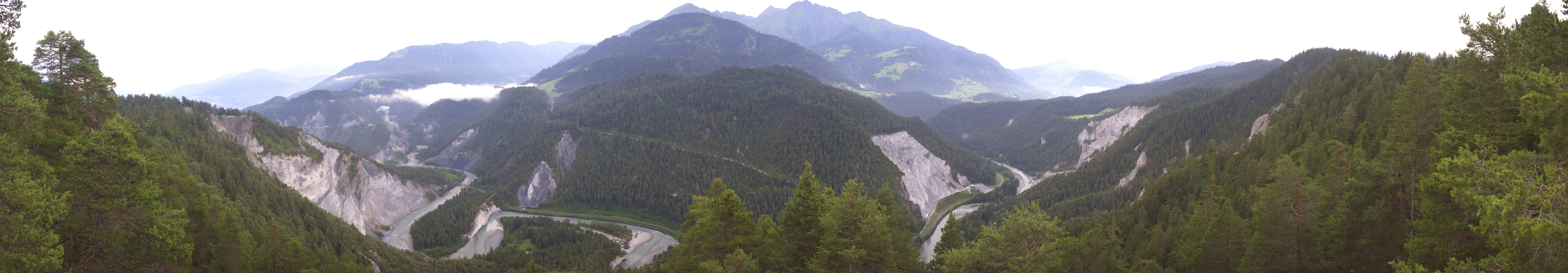 Archiv Foto Webcam Rheinschlucht - Swiss Grand Canyon