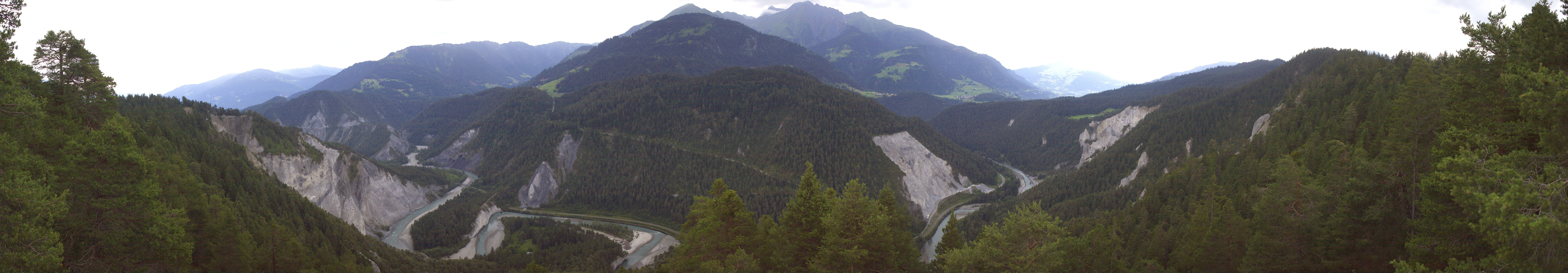 Archiv Foto Webcam Rheinschlucht - Swiss Grand Canyon