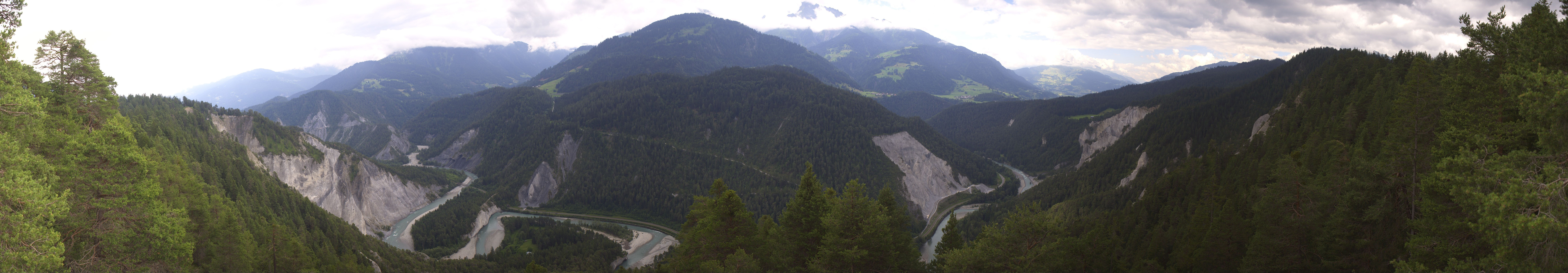 Archiv Foto Webcam Rheinschlucht - Swiss Grand Canyon