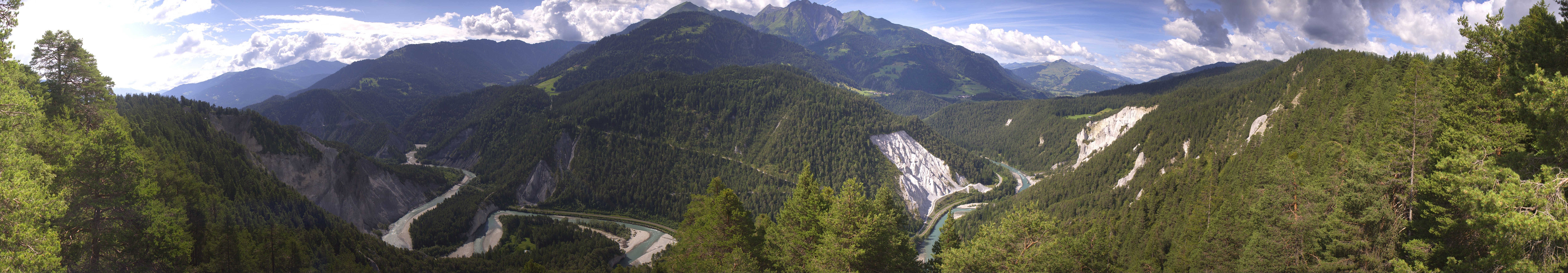Archiv Foto Webcam Rheinschlucht - Swiss Grand Canyon