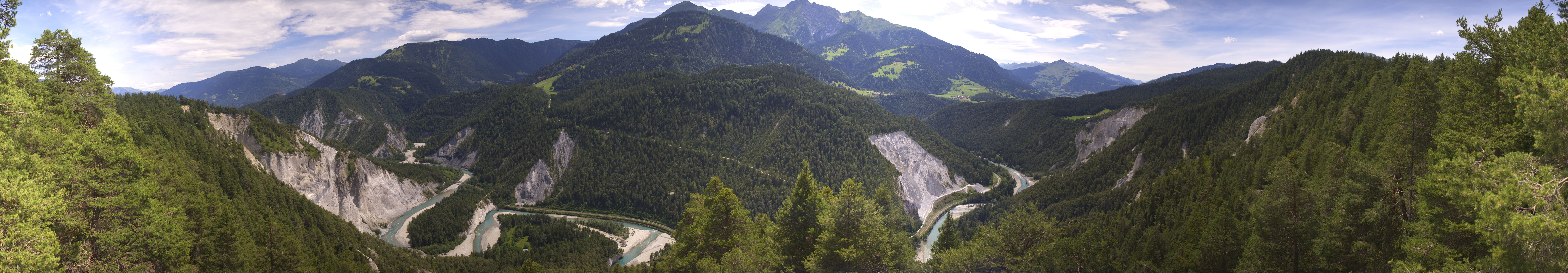 Archiv Foto Webcam Rheinschlucht - Swiss Grand Canyon
