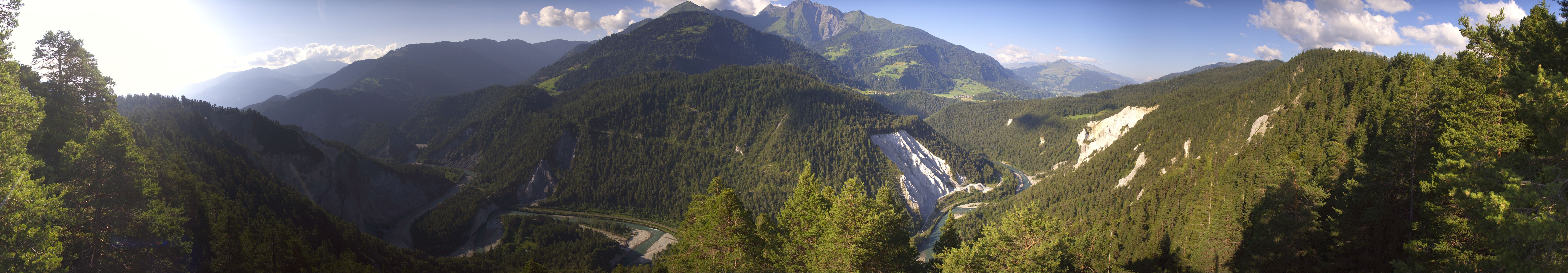 Archiv Foto Webcam Rheinschlucht - Swiss Grand Canyon
