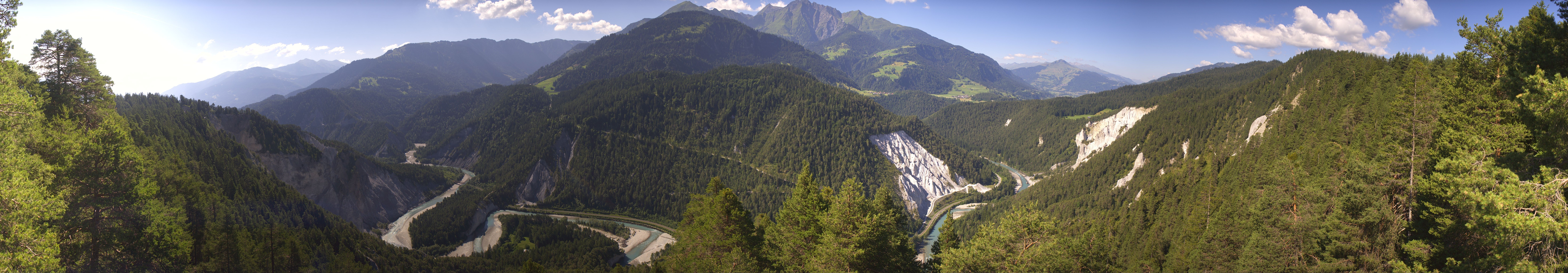 Archiv Foto Webcam Rheinschlucht - Swiss Grand Canyon