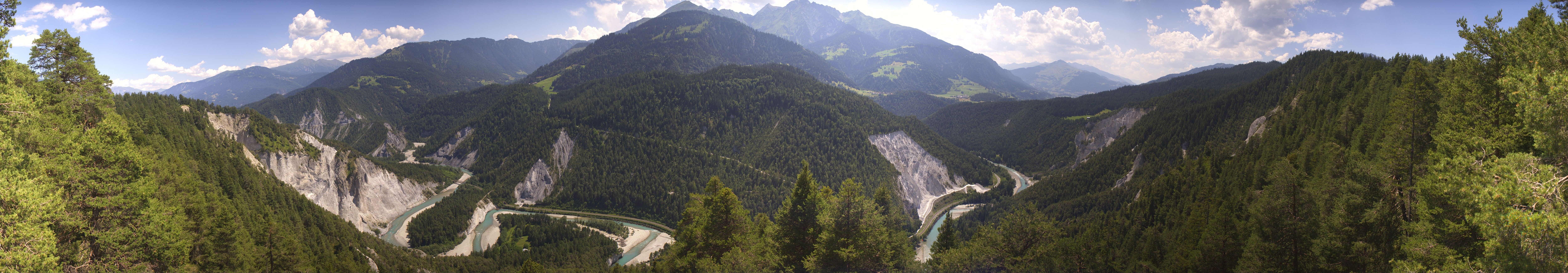 Archiv Foto Webcam Rheinschlucht - Swiss Grand Canyon