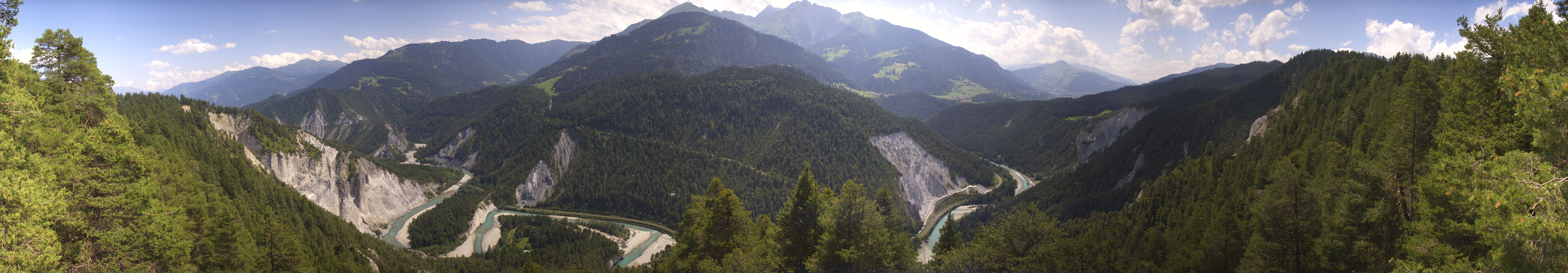 Archiv Foto Webcam Rheinschlucht - Swiss Grand Canyon