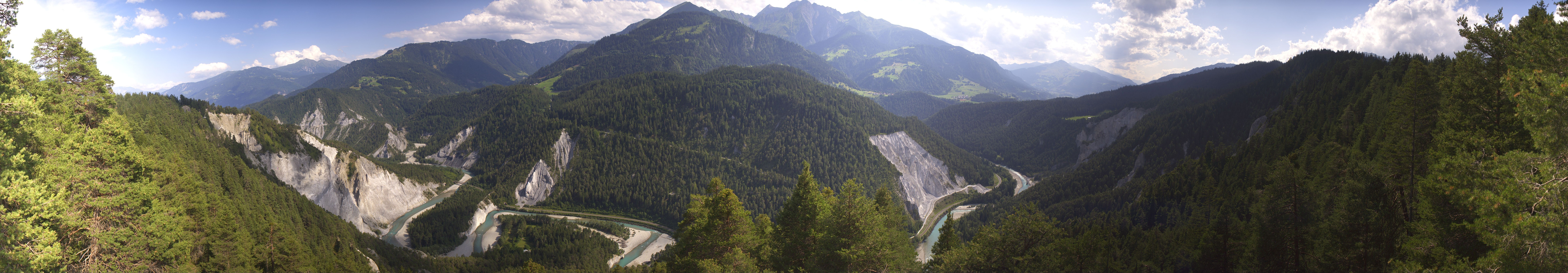 Archiv Foto Webcam Rheinschlucht - Swiss Grand Canyon