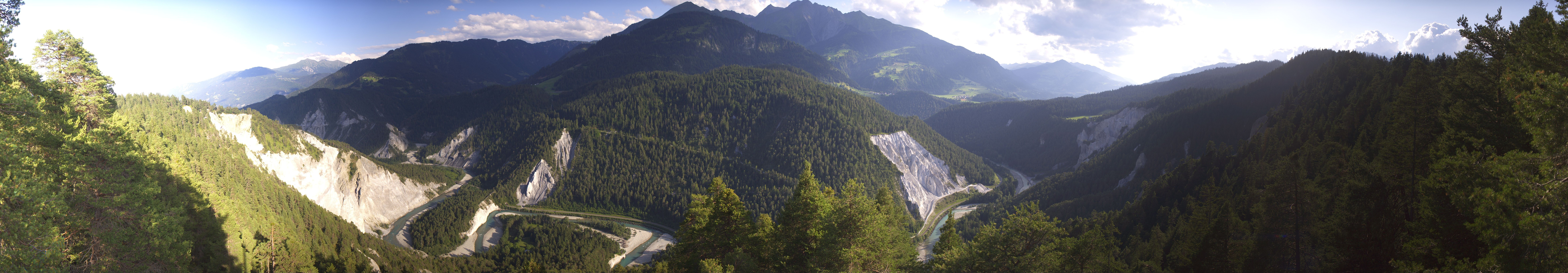Archiv Foto Webcam Rheinschlucht - Swiss Grand Canyon