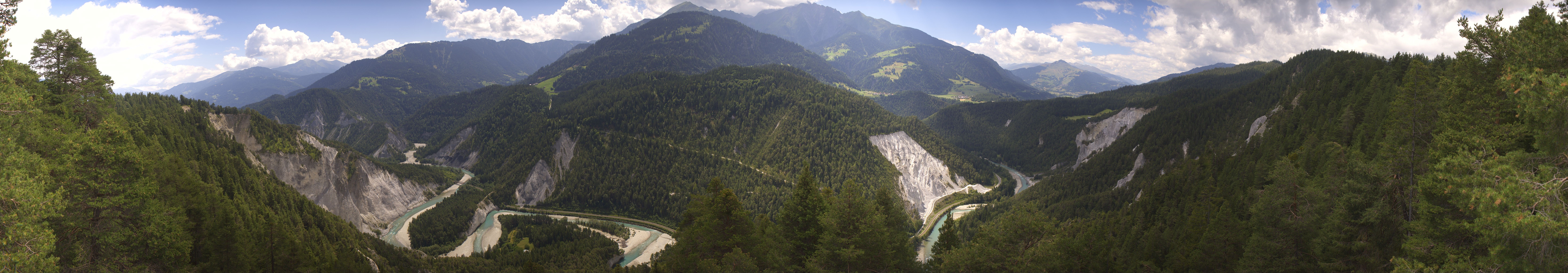 Archiv Foto Webcam Rheinschlucht - Swiss Grand Canyon