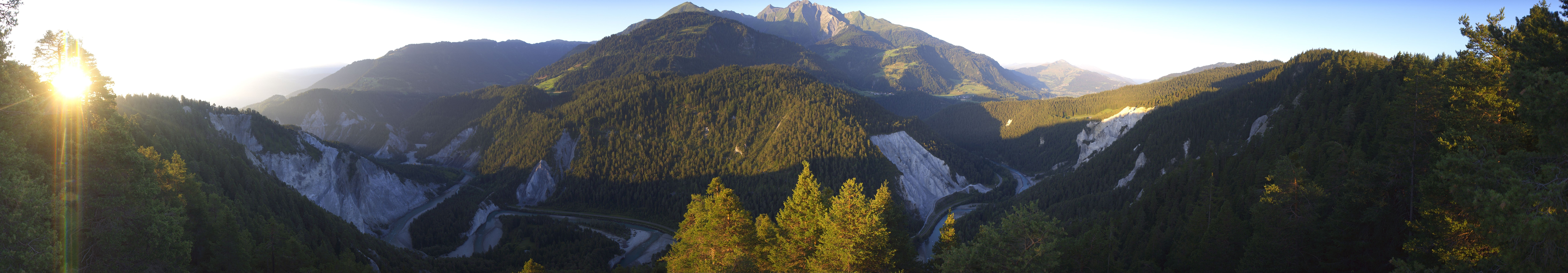 Archiv Foto Webcam Rheinschlucht - Swiss Grand Canyon
