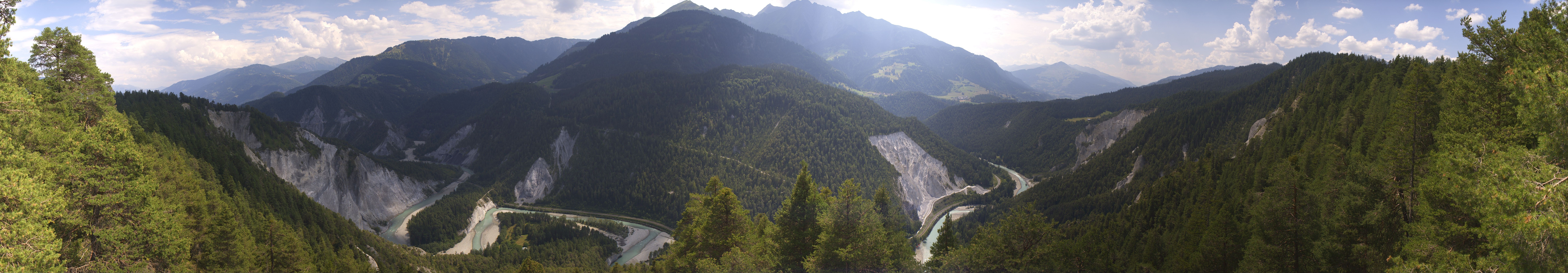 Archiv Foto Webcam Rheinschlucht - Swiss Grand Canyon