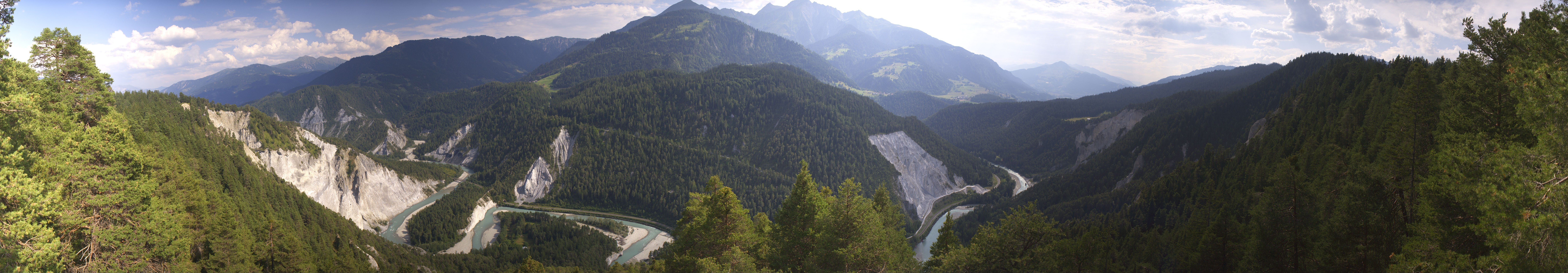 Archiv Foto Webcam Rheinschlucht - Swiss Grand Canyon