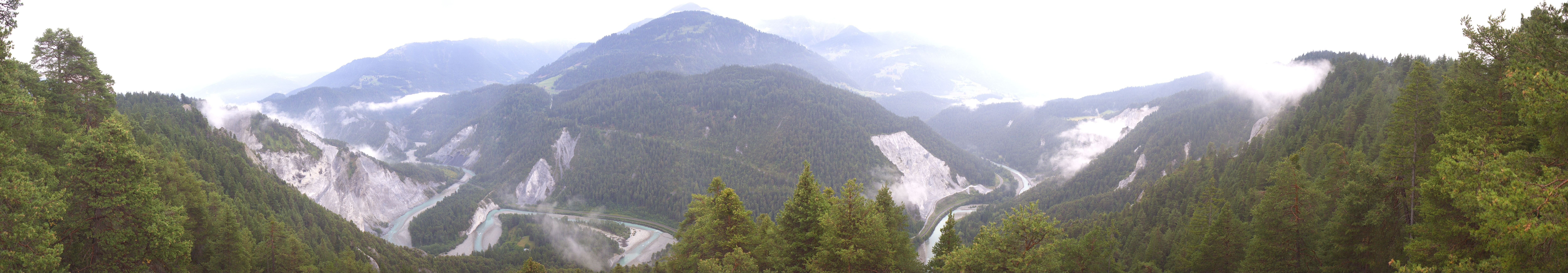 Archiv Foto Webcam Rheinschlucht - Swiss Grand Canyon