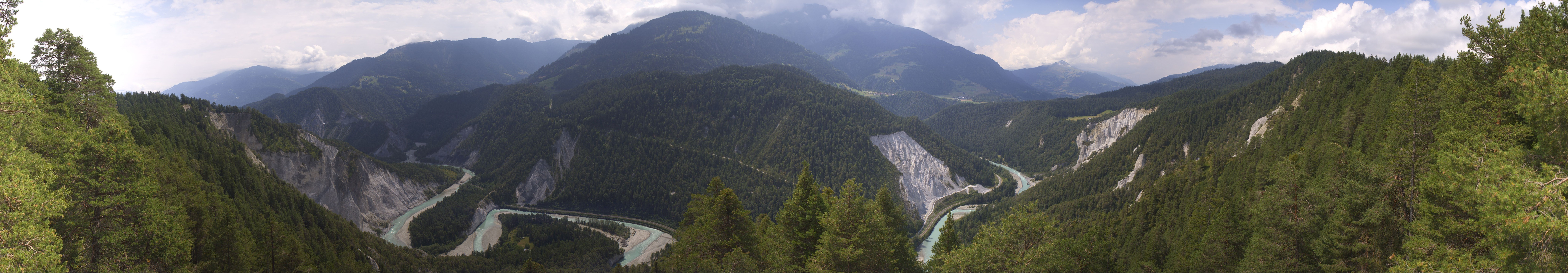 Archiv Foto Webcam Rheinschlucht - Swiss Grand Canyon