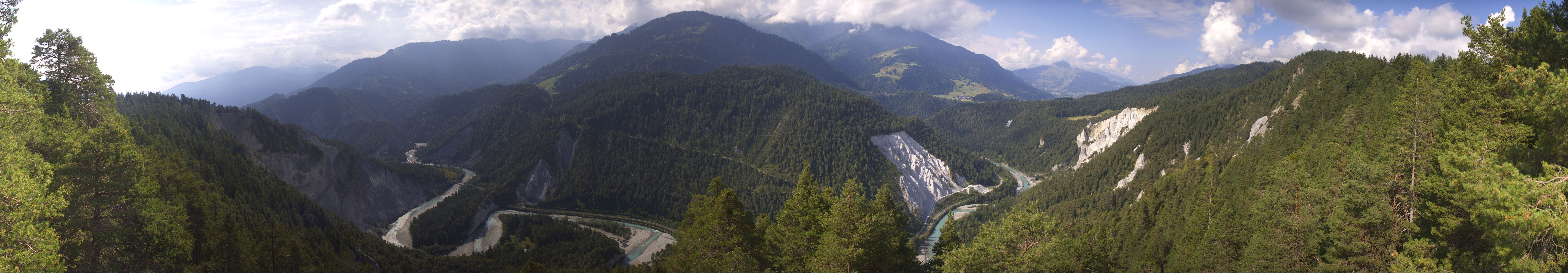 Archiv Foto Webcam Rheinschlucht - Swiss Grand Canyon