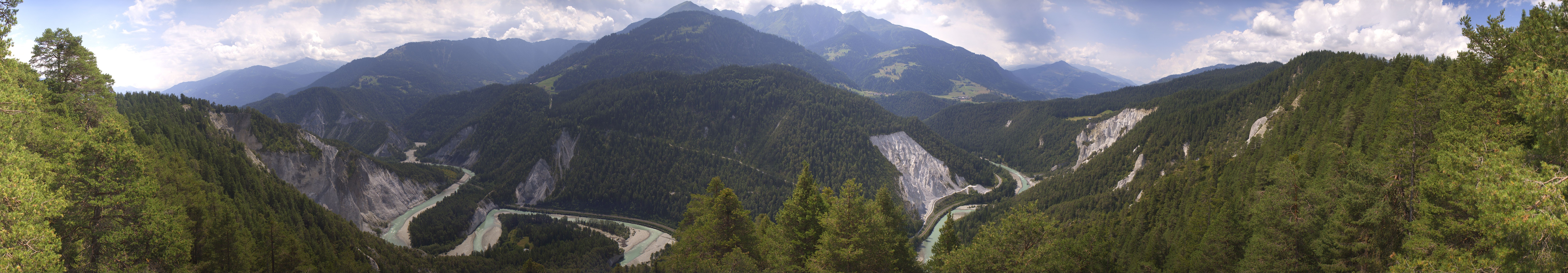 Archiv Foto Webcam Rheinschlucht - Swiss Grand Canyon
