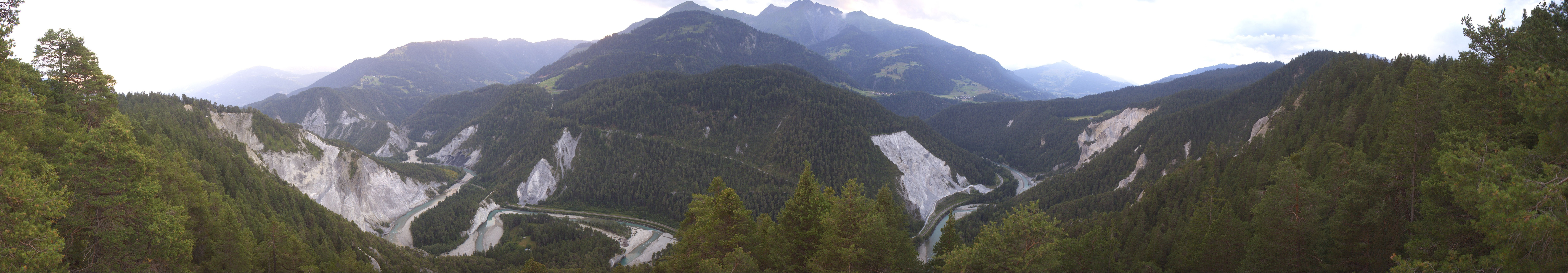 Archiv Foto Webcam Rheinschlucht - Swiss Grand Canyon
