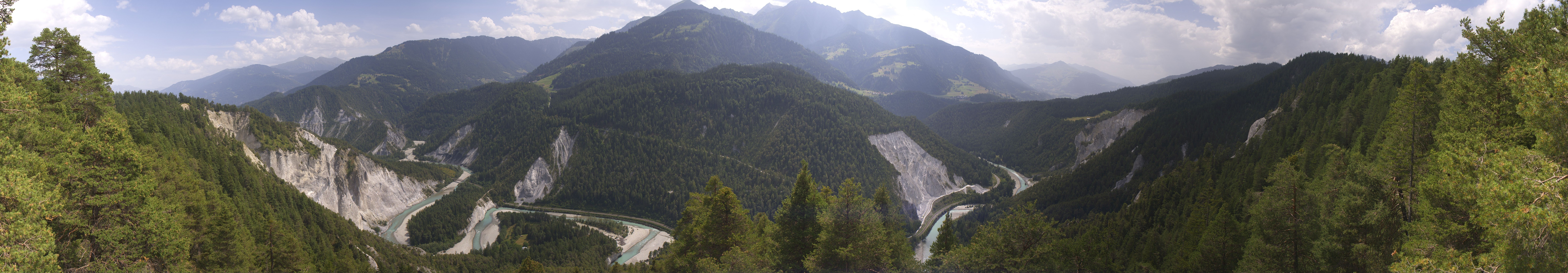 Archiv Foto Webcam Rheinschlucht - Swiss Grand Canyon