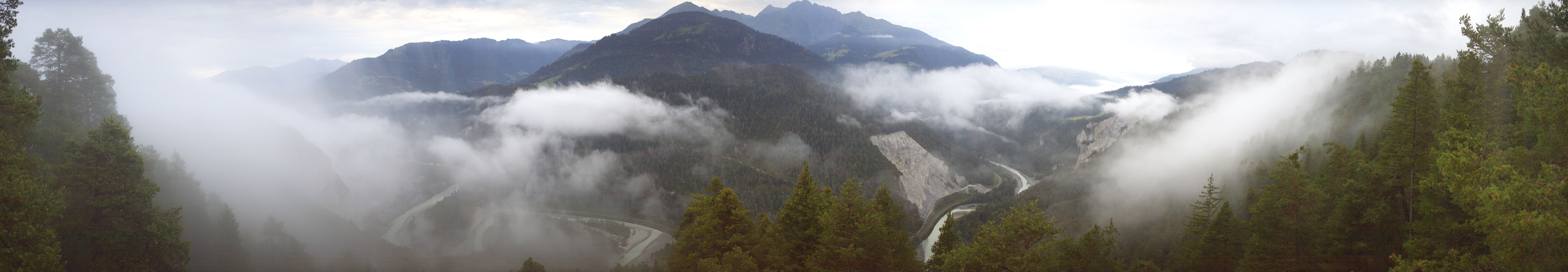 Archiv Foto Webcam Rheinschlucht - Swiss Grand Canyon