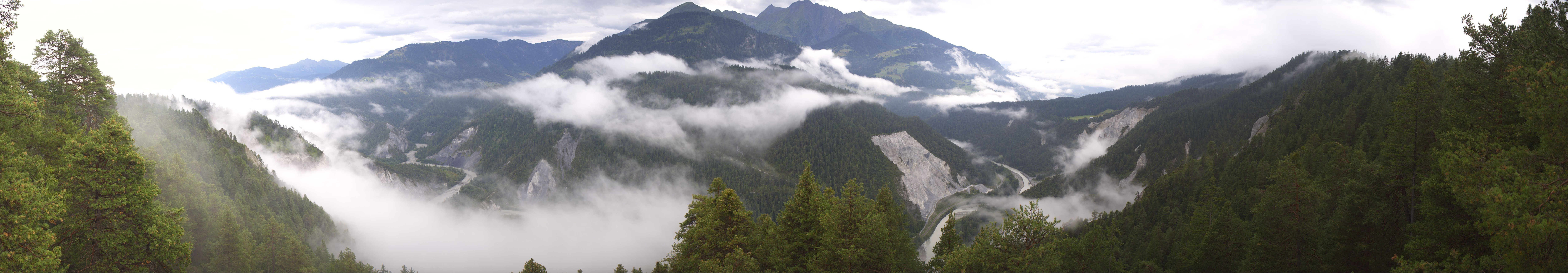 Archiv Foto Webcam Rheinschlucht - Swiss Grand Canyon
