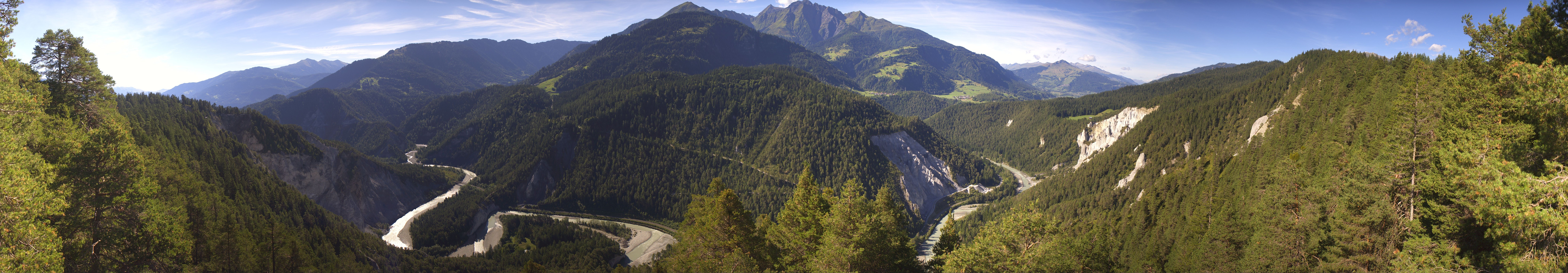 Archiv Foto Webcam Rheinschlucht - Swiss Grand Canyon
