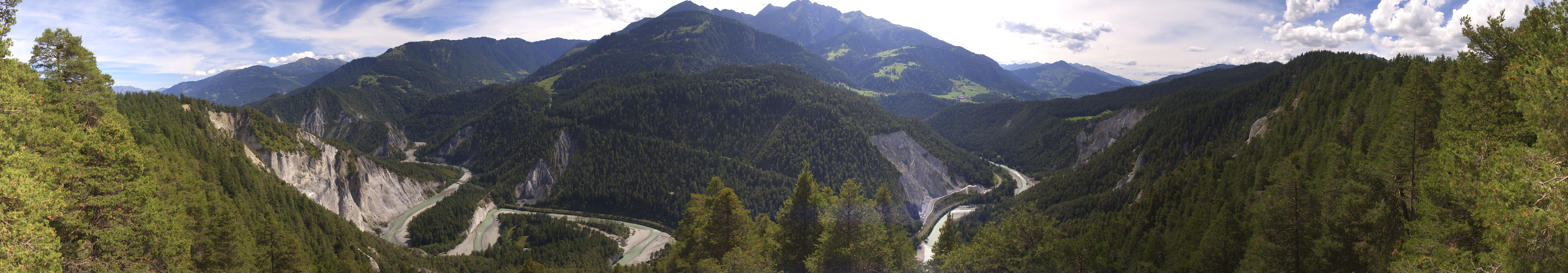 Archiv Foto Webcam Rheinschlucht - Swiss Grand Canyon