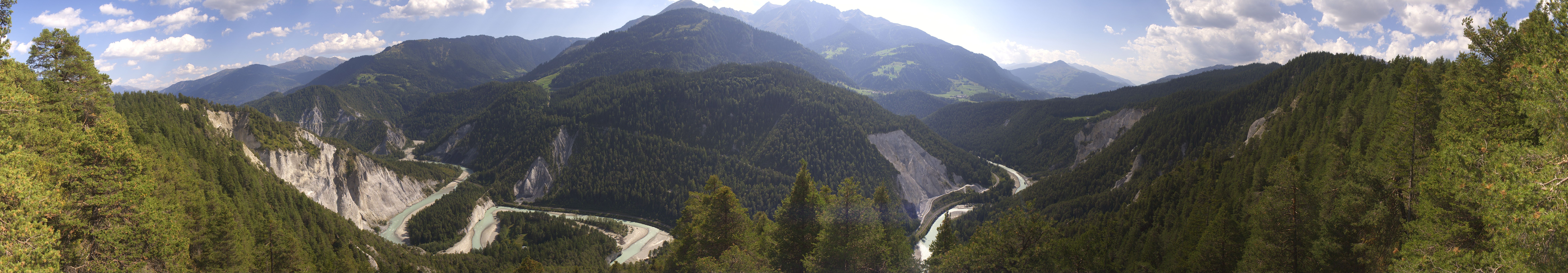 Archiv Foto Webcam Rheinschlucht - Swiss Grand Canyon