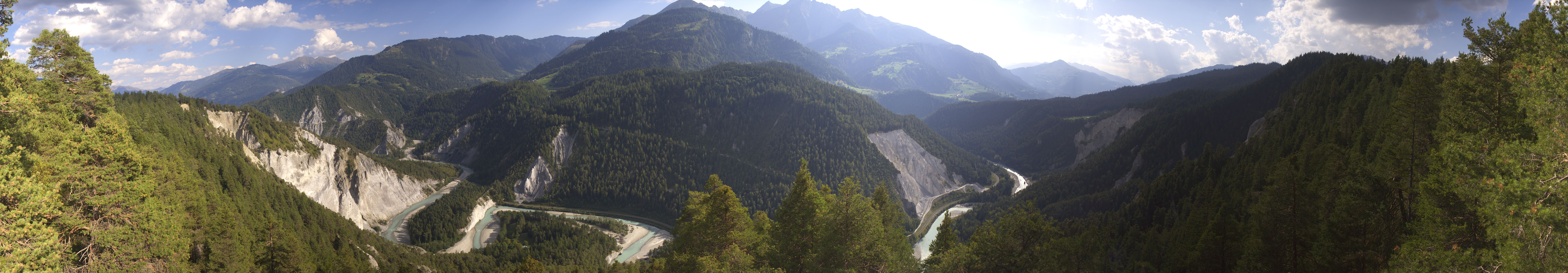 Archiv Foto Webcam Rheinschlucht - Swiss Grand Canyon