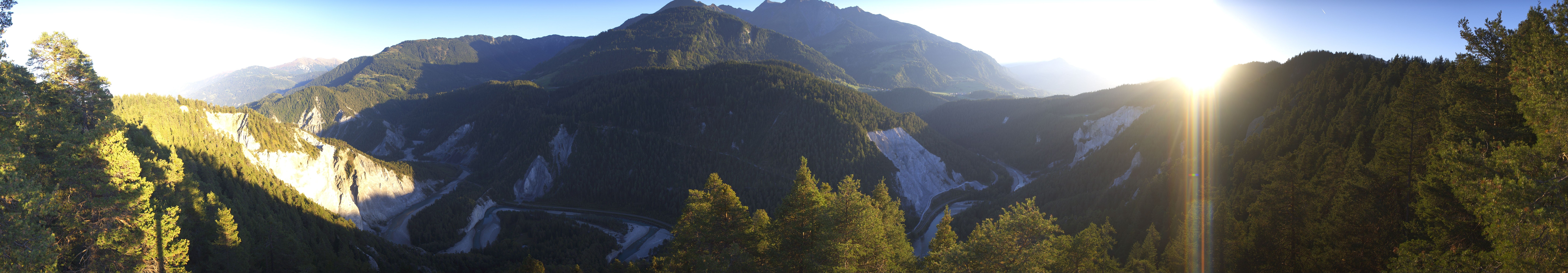 Archiv Foto Webcam Rheinschlucht - Swiss Grand Canyon