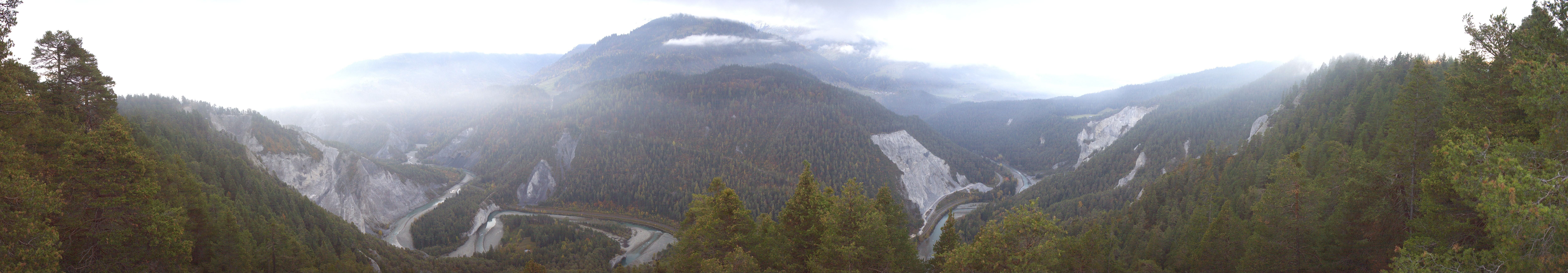 Archiv Foto Webcam Rheinschlucht - Swiss Grand Canyon