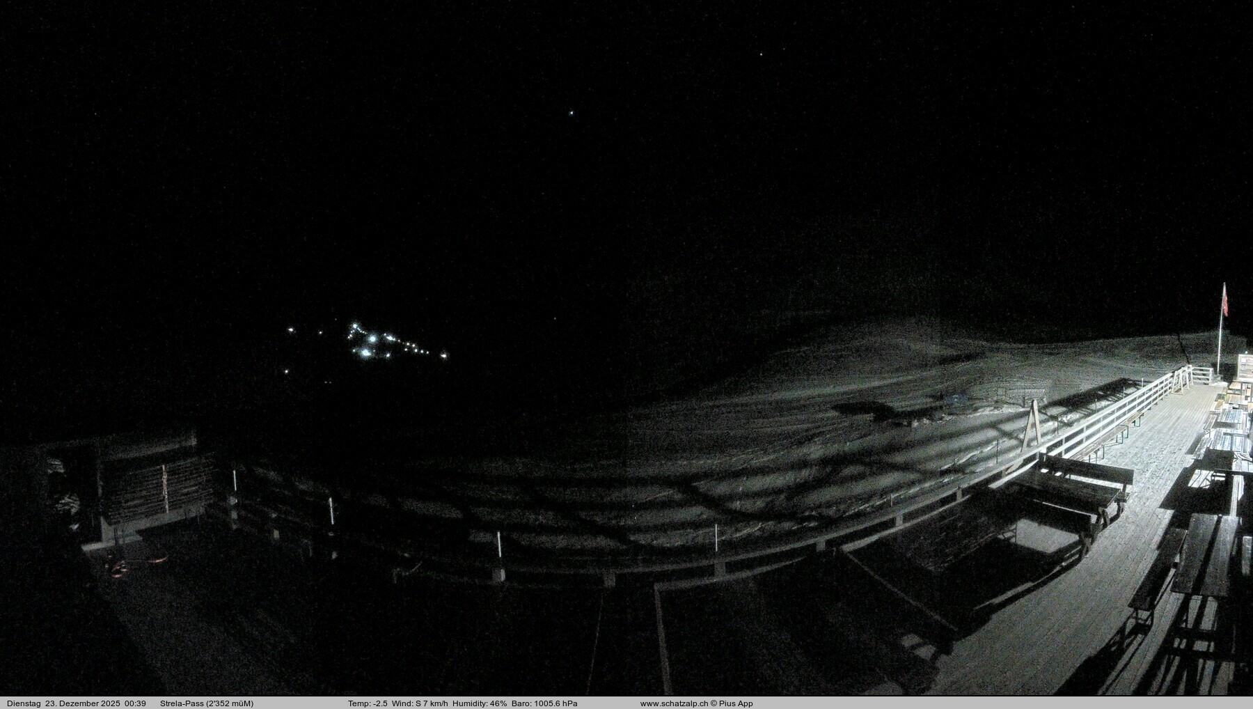 Archiv Foto Webcam Restaurant Strela Pass Schatzalp