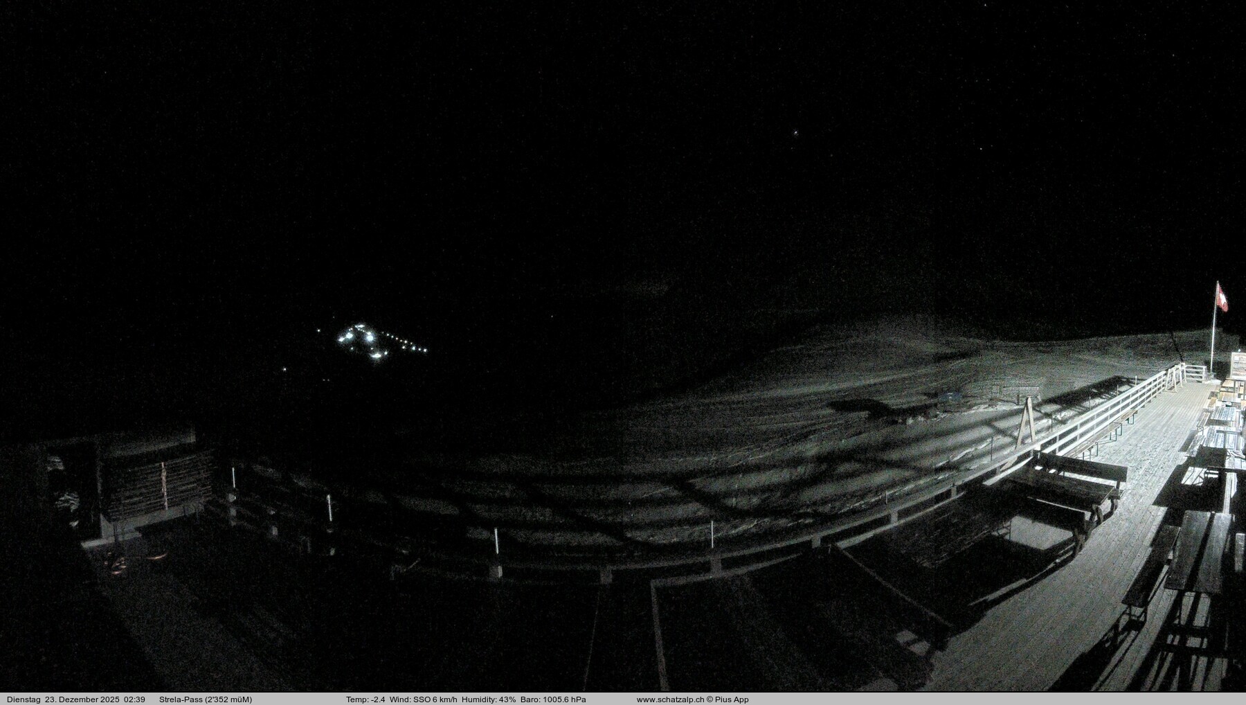 Archiv Foto Webcam Restaurant Strela Pass Schatzalp