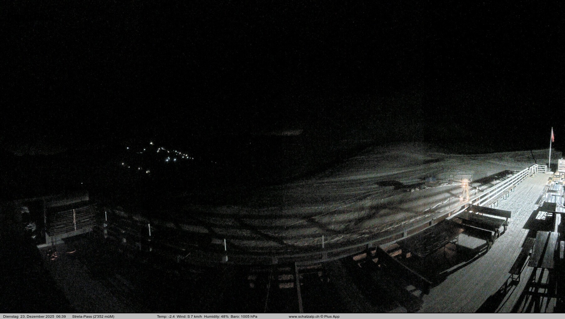 Archiv Foto Webcam Restaurant Strela Pass Schatzalp