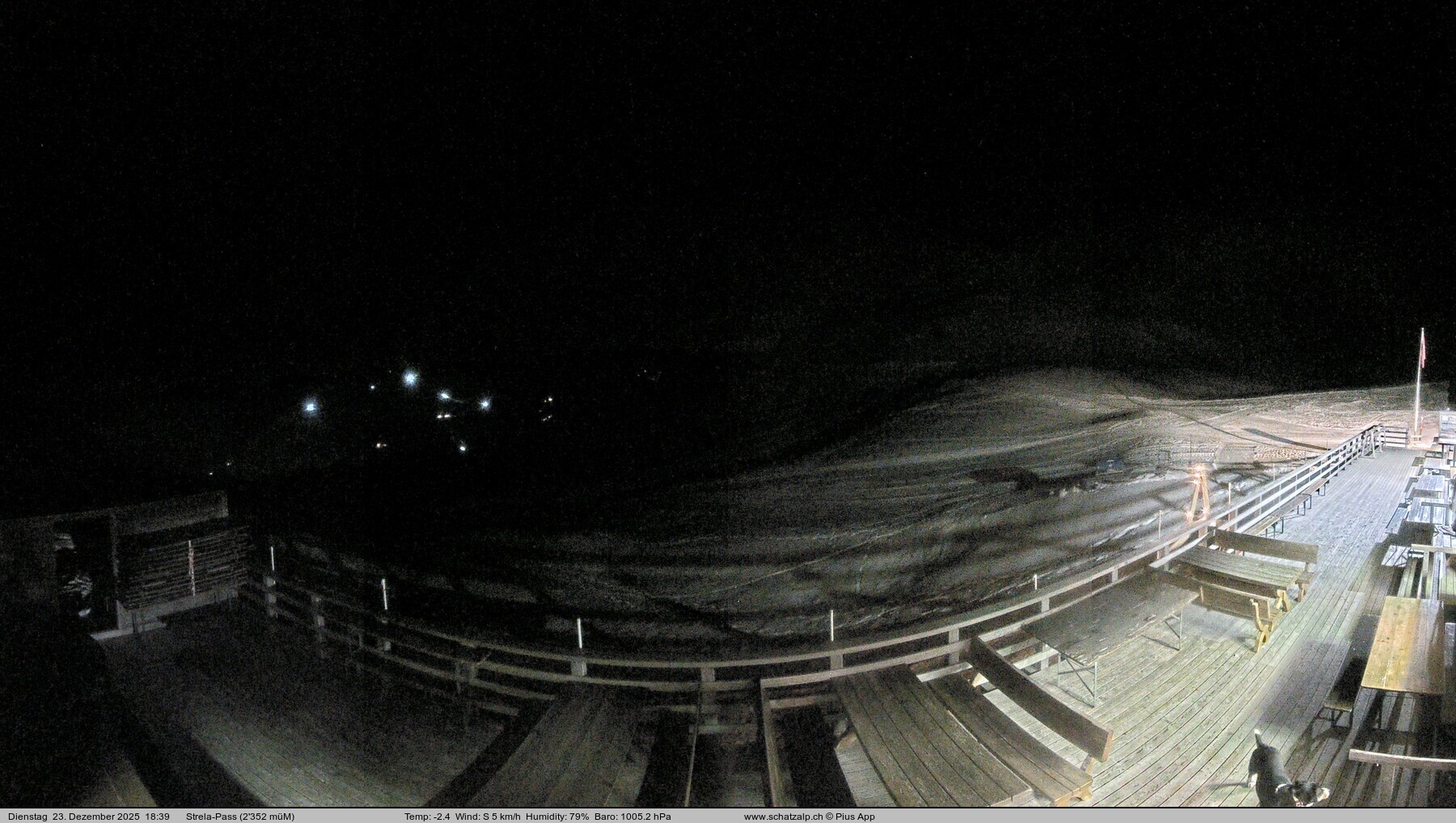 Archiv Foto Webcam Restaurant Strela Pass Schatzalp