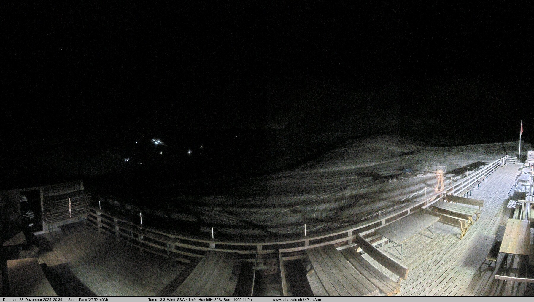 Archiv Foto Webcam Restaurant Strela Pass Schatzalp