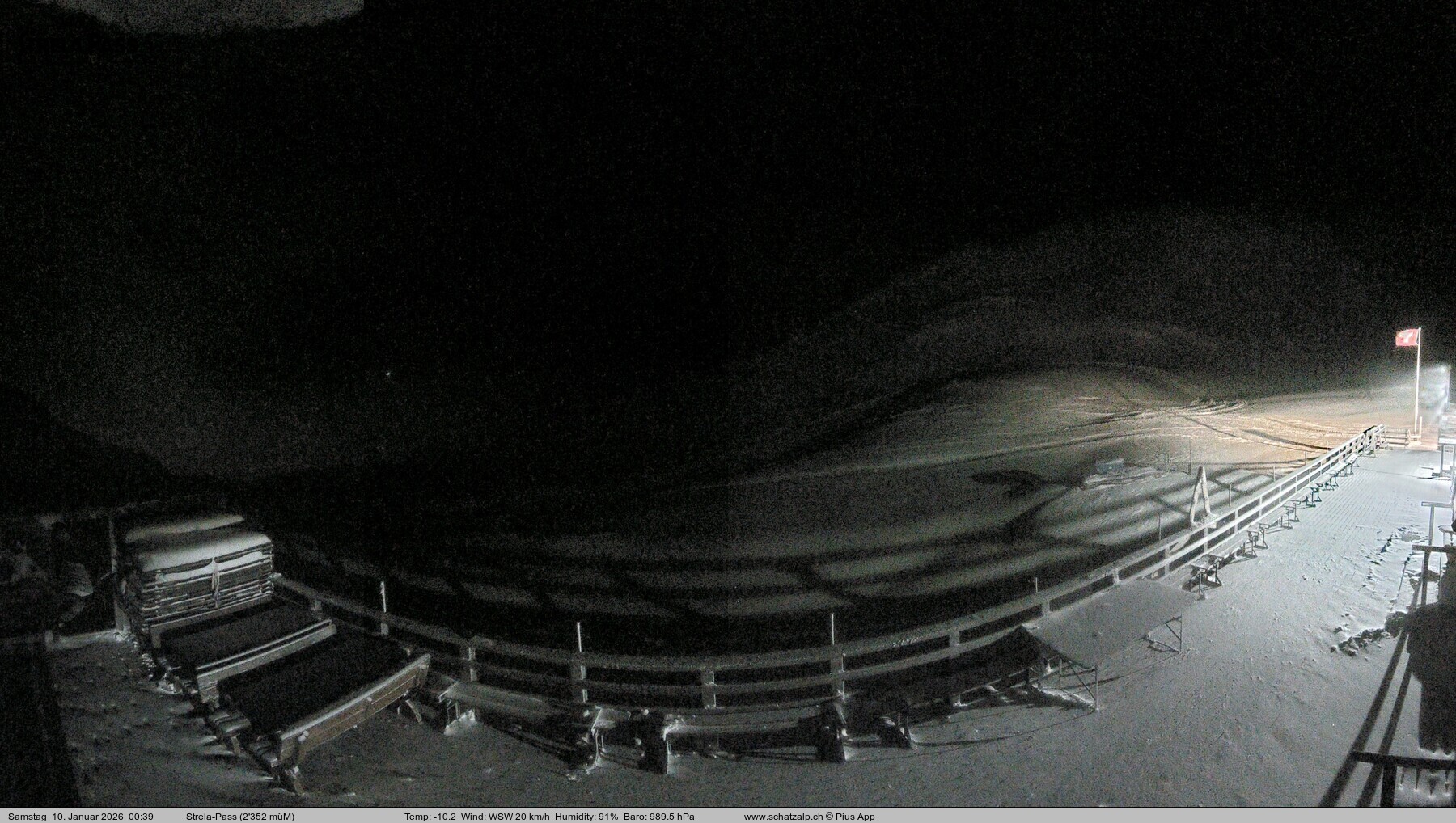 Archiv Foto Webcam Restaurant Strela Pass Schatzalp