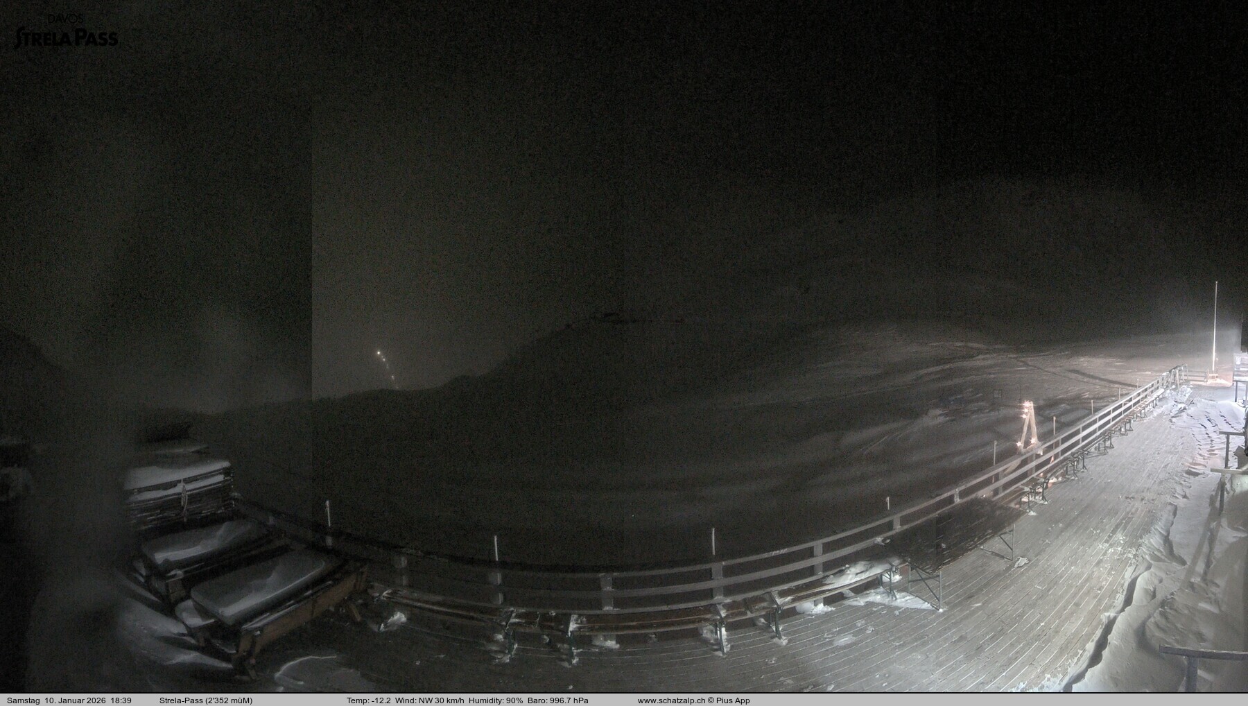 Archived image Webcam Schatzalp - Strela Pass