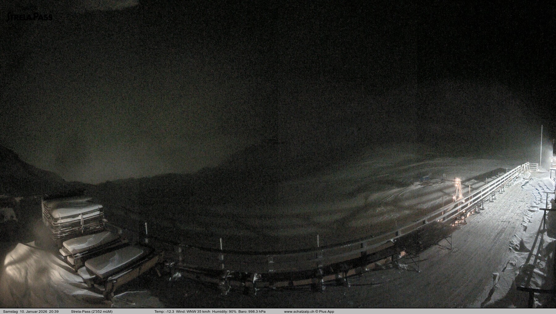 Archived image Webcam Schatzalp - Strela Pass