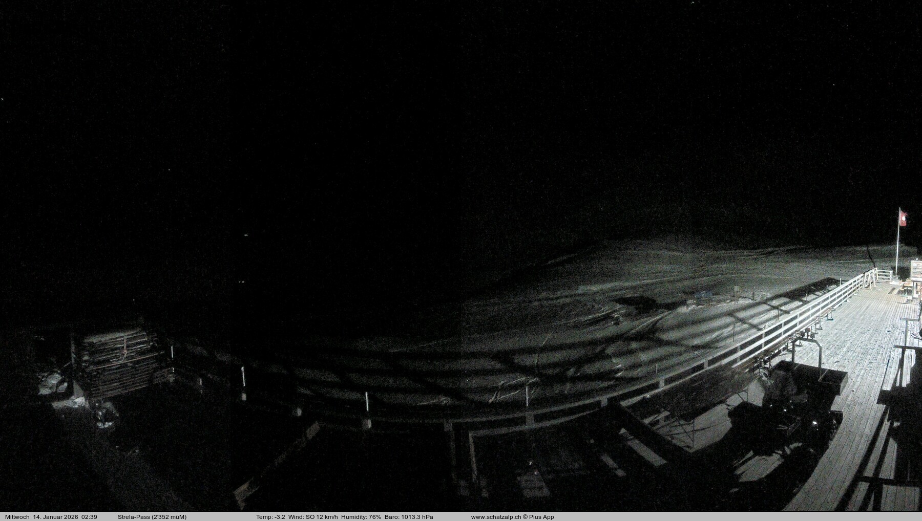 Archiv Foto Webcam Restaurant Strela Pass Schatzalp