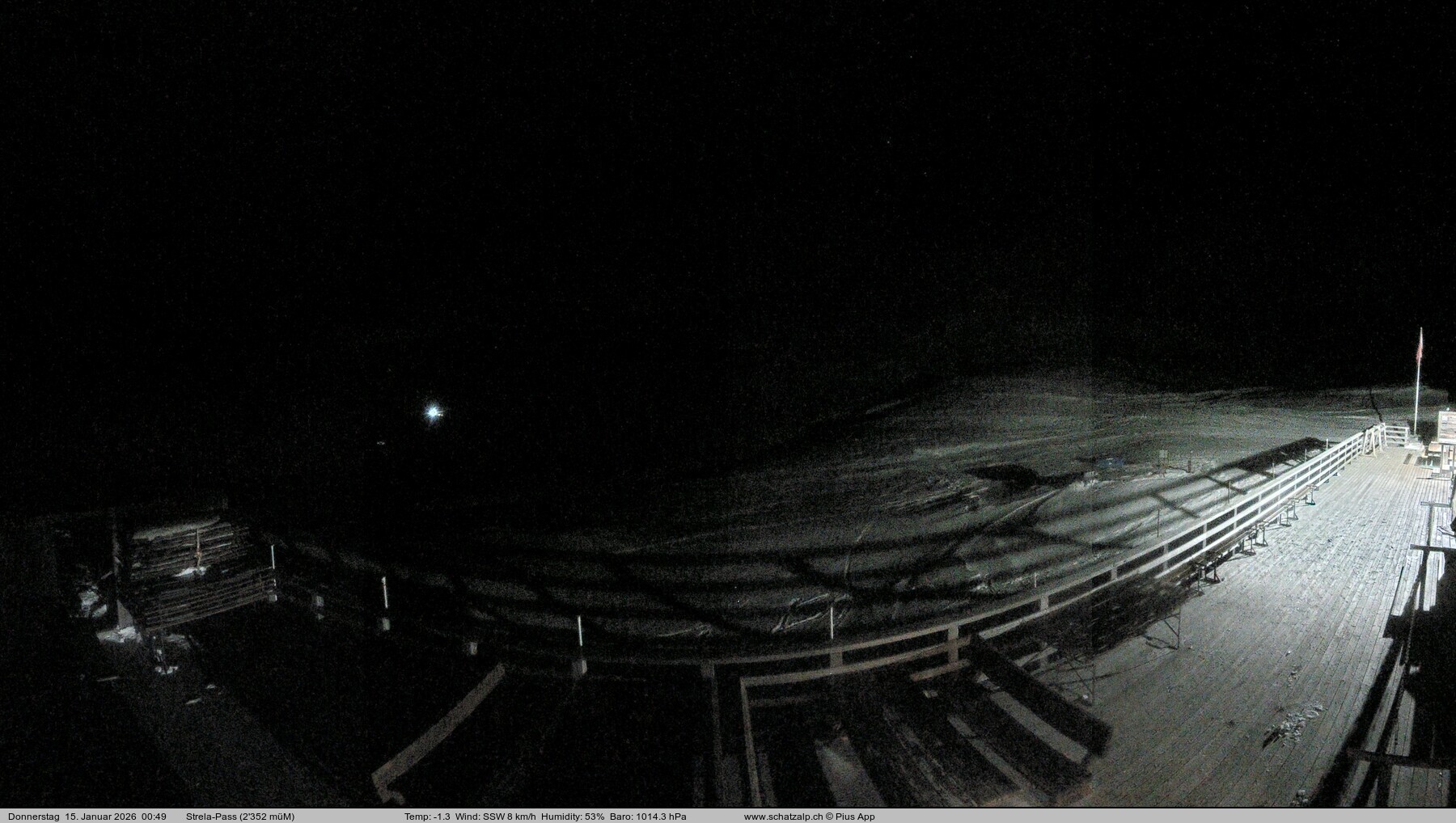 Archiv Foto Webcam Restaurant Strela Pass Schatzalp