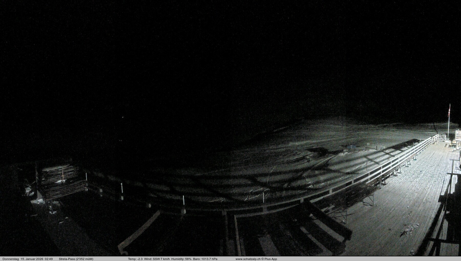 Archiv Foto Webcam Restaurant Strela Pass Schatzalp