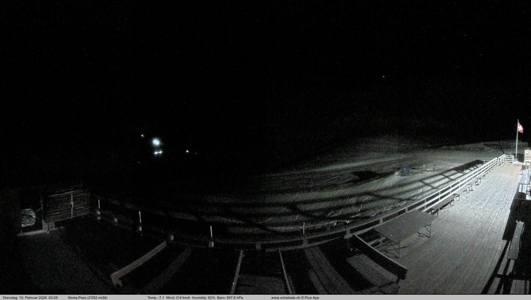 Archiv Foto Webcam Restaurant Strela Pass Schatzalp